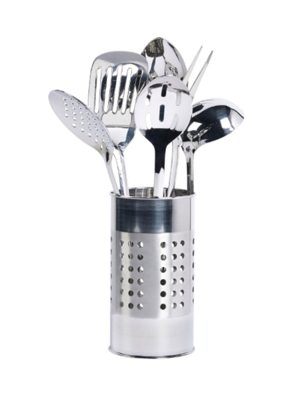 Basic Essentials 7-Piece Tub of Tools Set - Stainless Steel